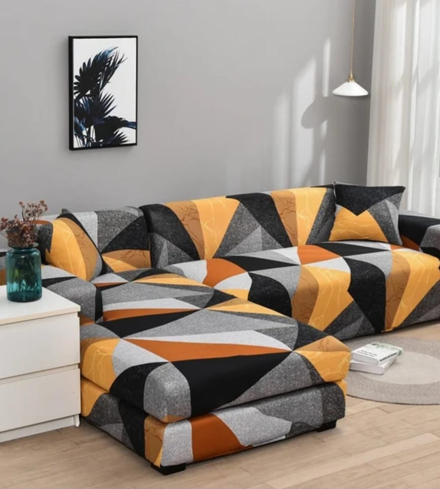Elastic sofa covers smooth surface, water -repellent colors patterns