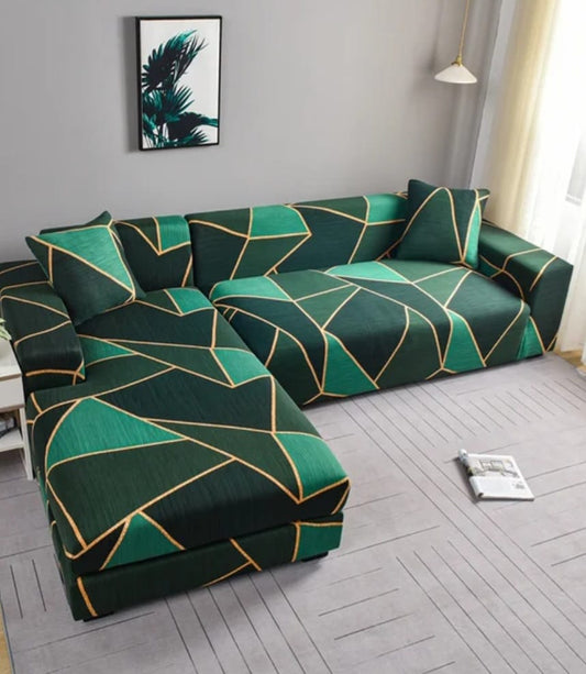 Elastic sofa covers smooth surface, water -repellent colors patterns