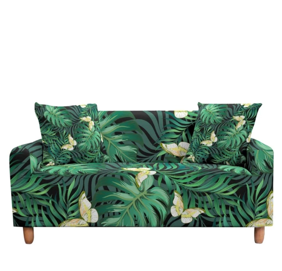 Elastic sofa covers butterfly design, water -repellent