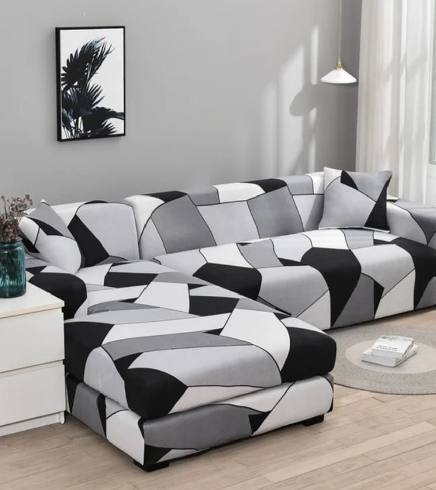 Elastic sofa covers smooth surface, water -repellent colors patterns