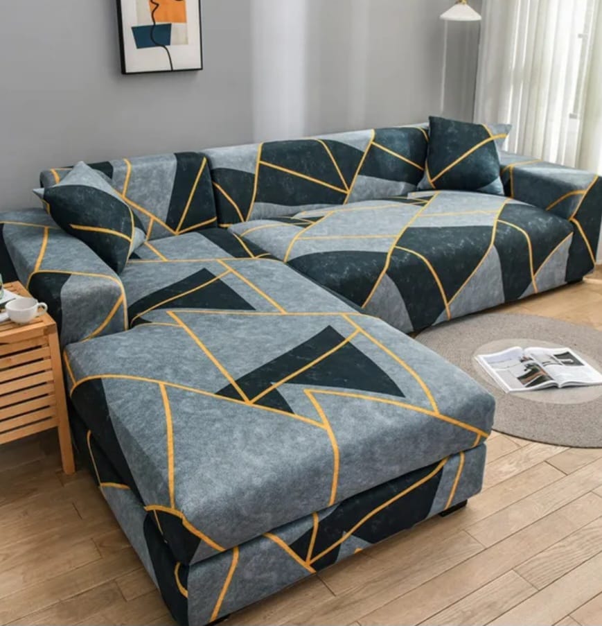 Elastic sofa covers smooth surface, water -repellent colors patterns