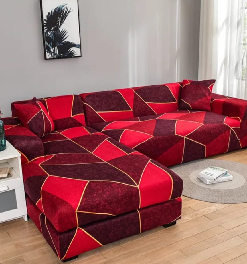 Elastic sofa covers smooth surface, water -repellent colors patterns