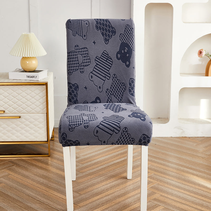 Coperture per sedie elastiche per tutte le forme di sgabello comuni in stile orsacchiotto