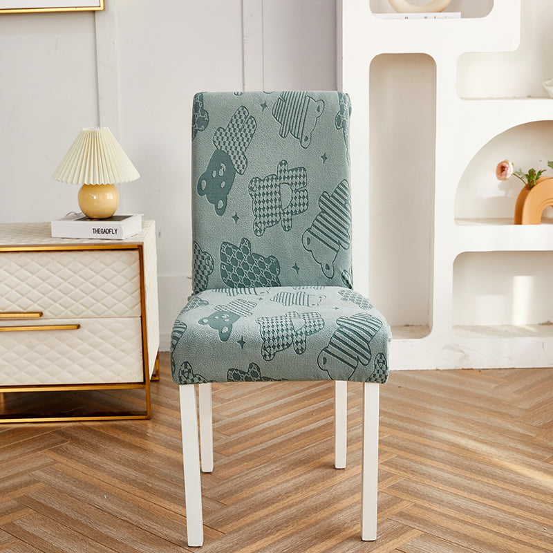 Coperture per sedie elastiche per tutte le forme di sgabello comuni in stile orsacchiotto