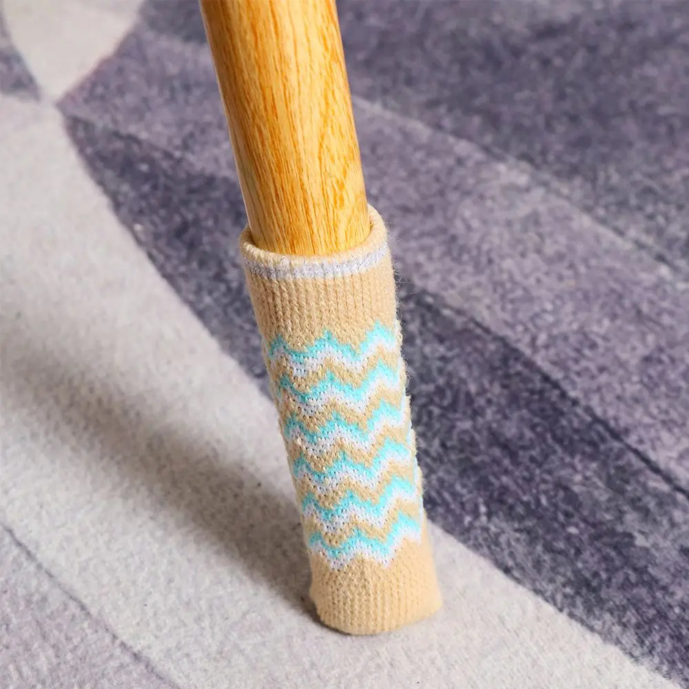 Stuhl und Tischbein Socken Kratzschutz verschiedene Muster 4er Set