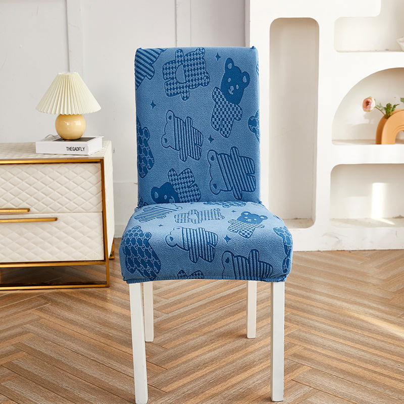 Coperture per sedie elastiche per tutte le forme di sgabello comuni in stile orsacchiotto