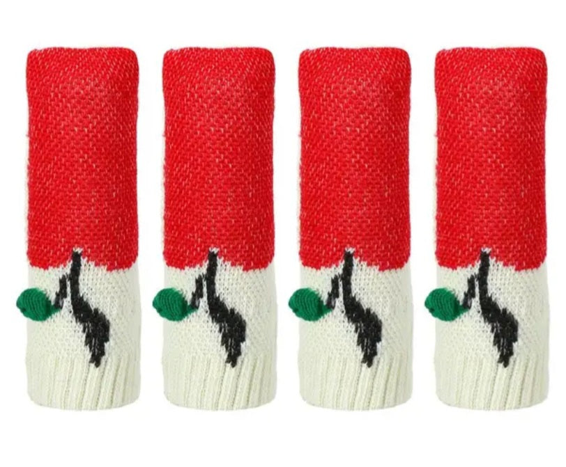 Stuhl und Tischbein Socken Kratzschutz verschiedene Muster 4er Set