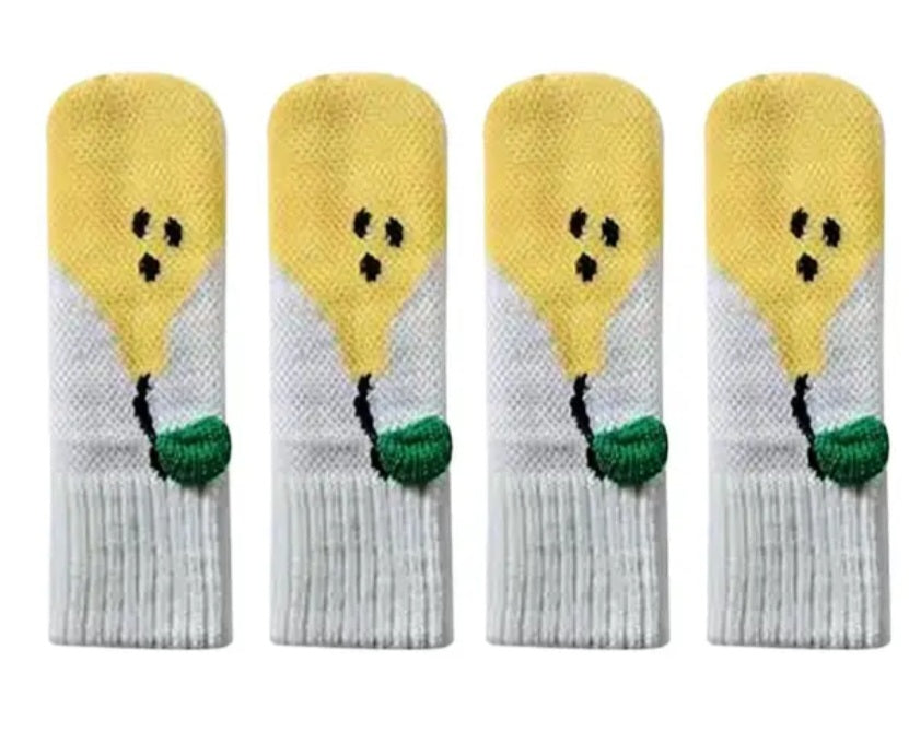 Stuhl und Tischbein Socken Kratzschutz verschiedene Muster 4er Set