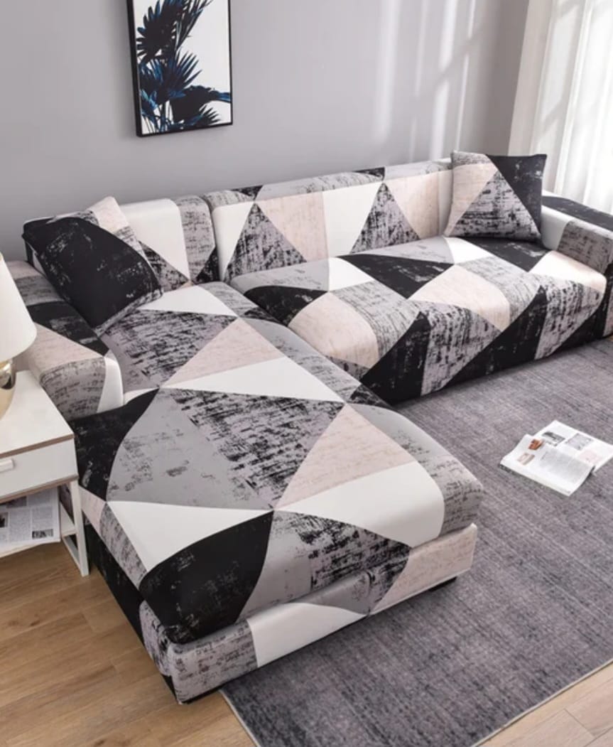 Elastic sofa covers smooth surface, water -repellent colors patterns