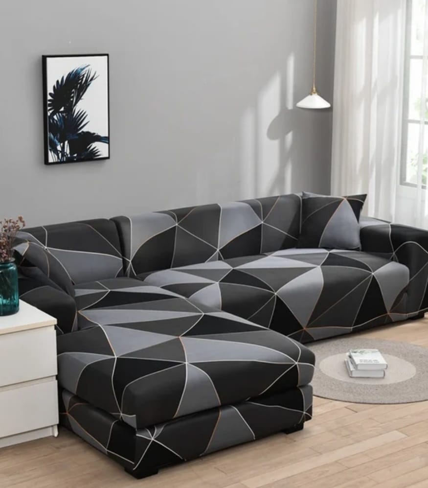 Elastic sofa covers smooth surface, water -repellent colors patterns