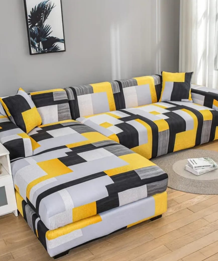Elastic sofa covers smooth surface, water -repellent colors patterns