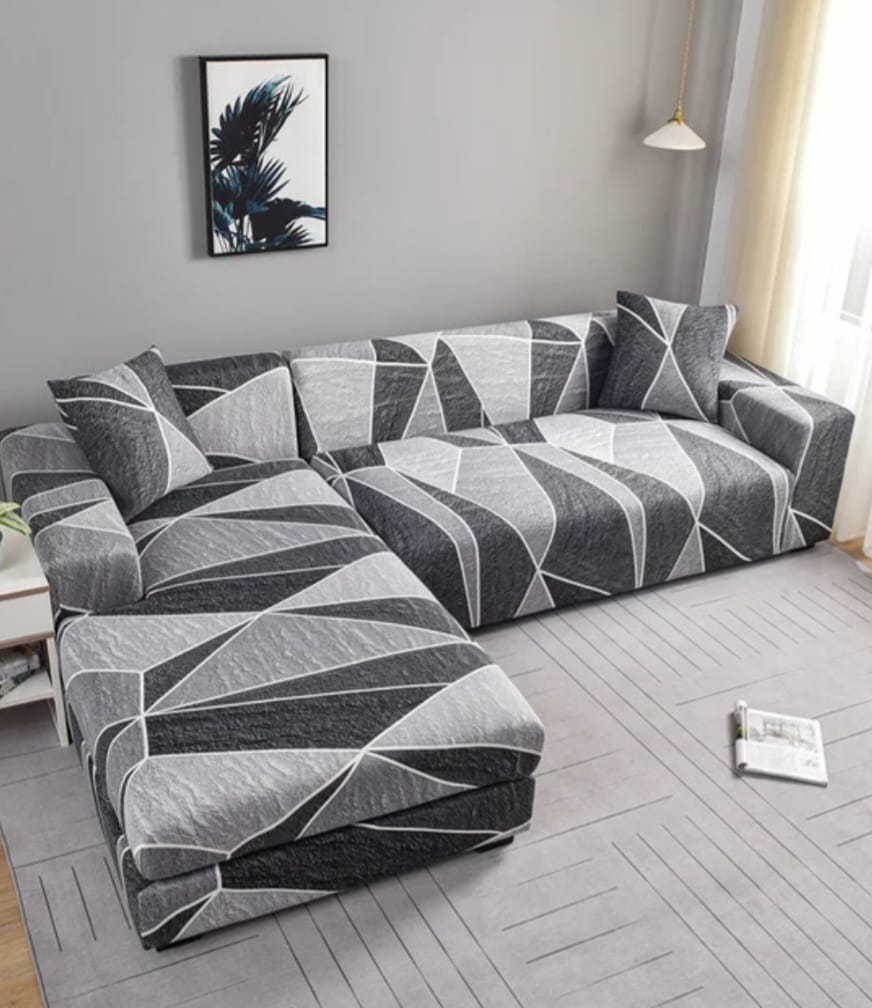 Elastic sofa covers smooth surface, water -repellent colors patterns