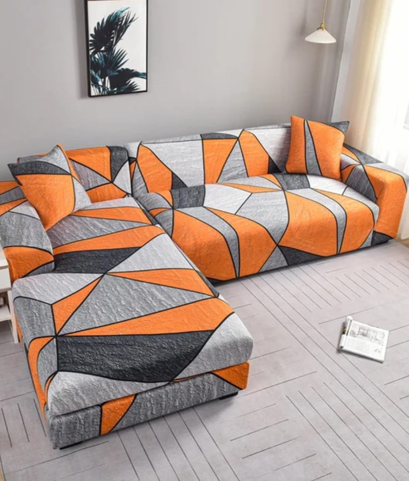 Elastic sofa covers smooth surface, water -repellent colors patterns