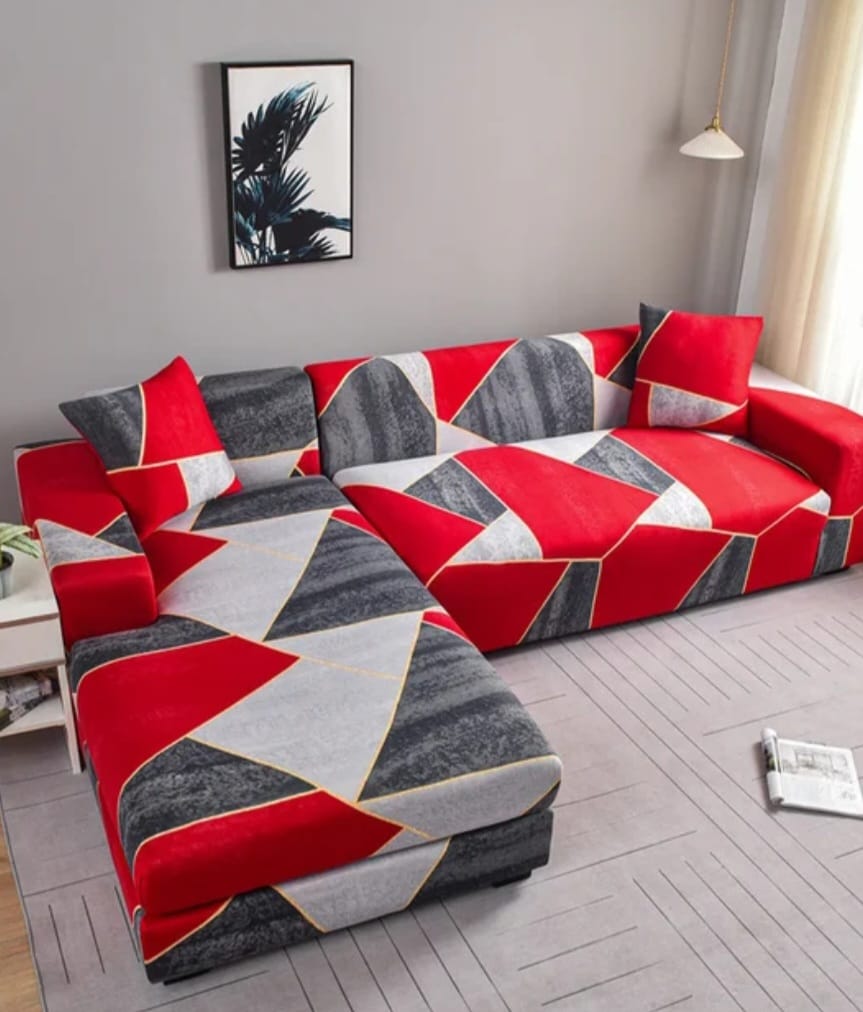 Elastic sofa covers smooth surface, water -repellent colors patterns
