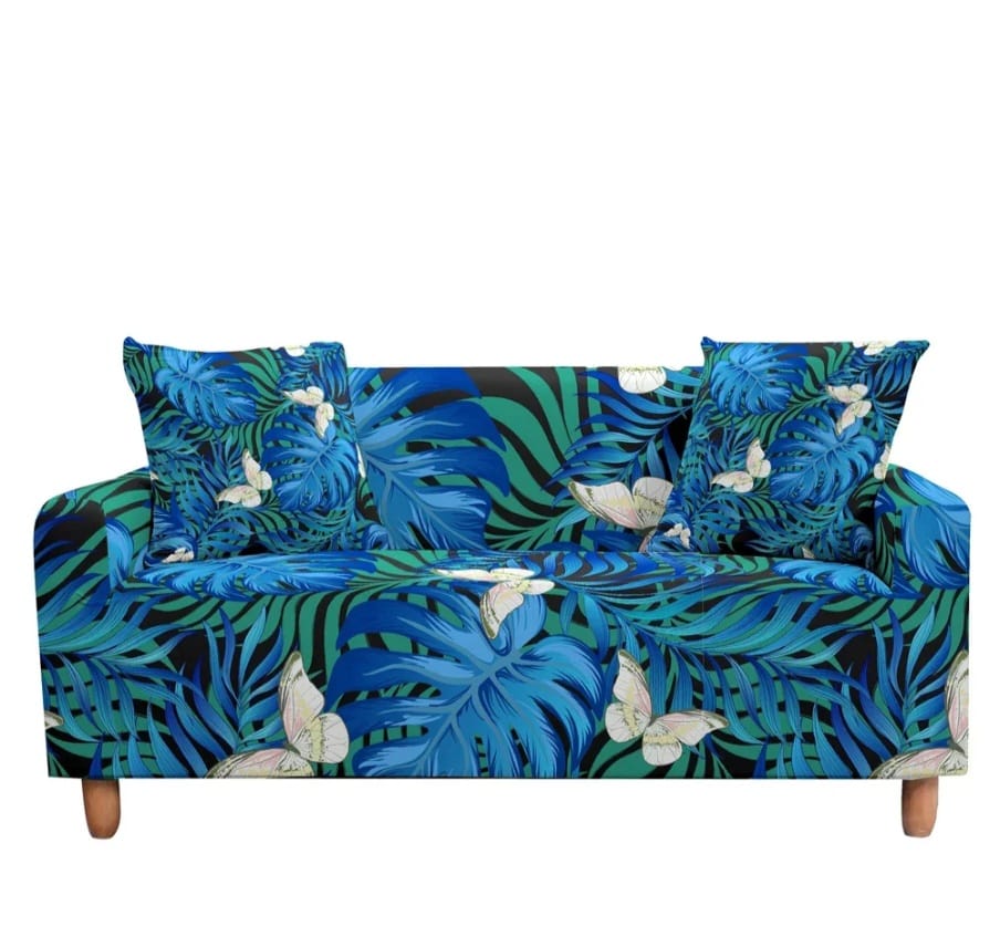 Elastic sofa covers butterfly design, water -repellent