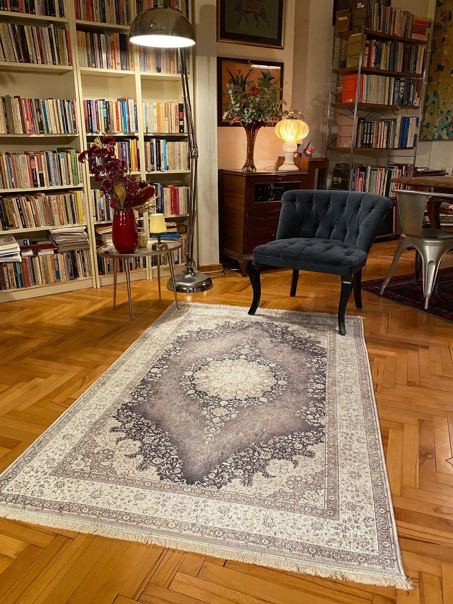 Conception de motif gris oriental du tapis