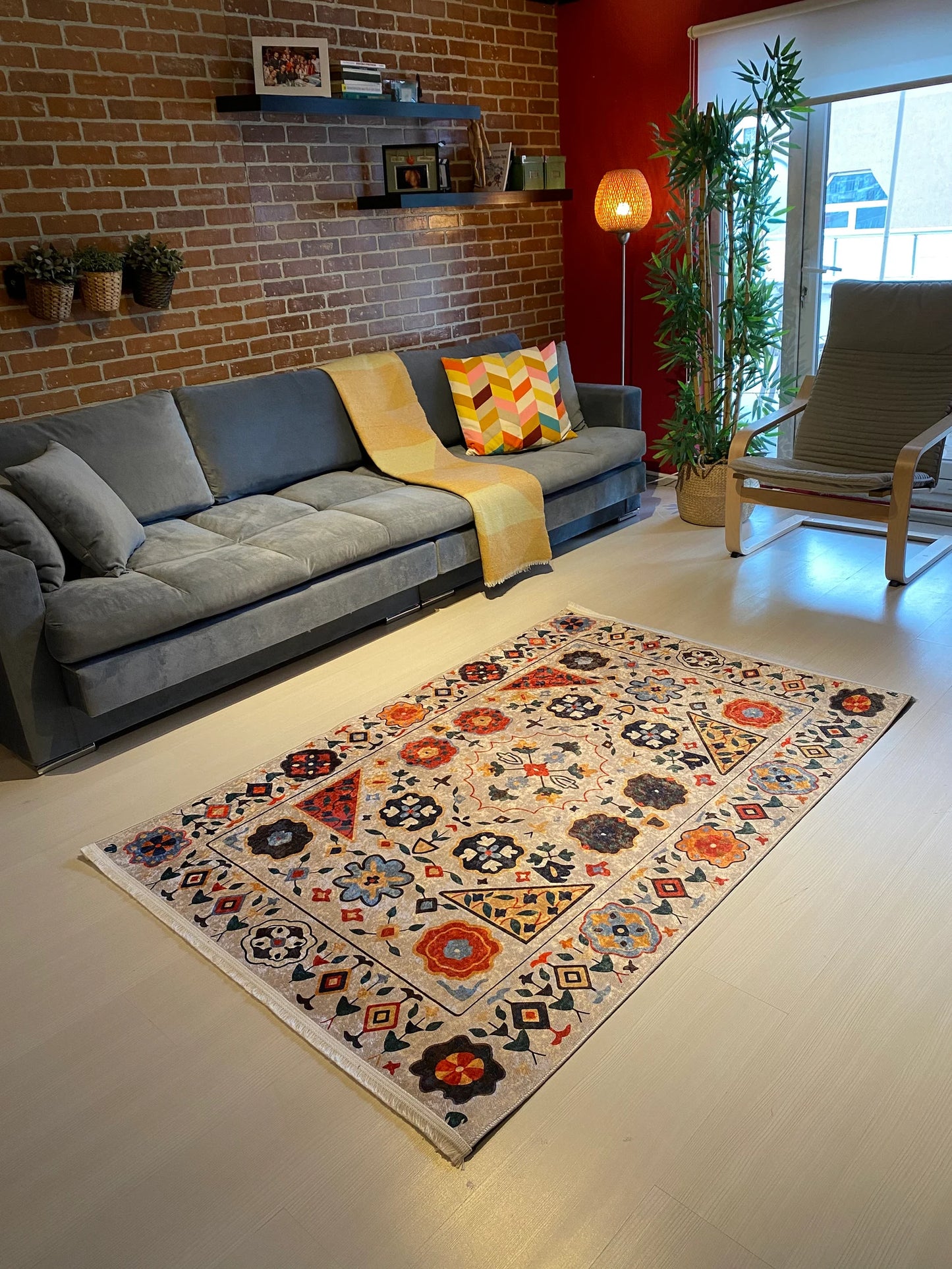 Conception moderne de moderne moderne du tapis soigneusement tricoté