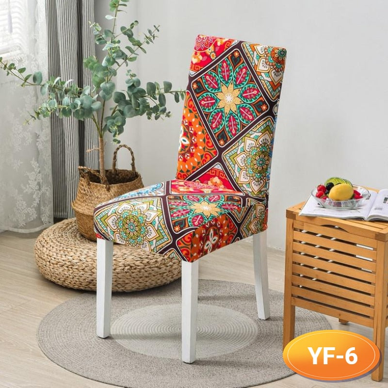 New - elastic stool covers Modern patterns, leaves, marble pattern - new