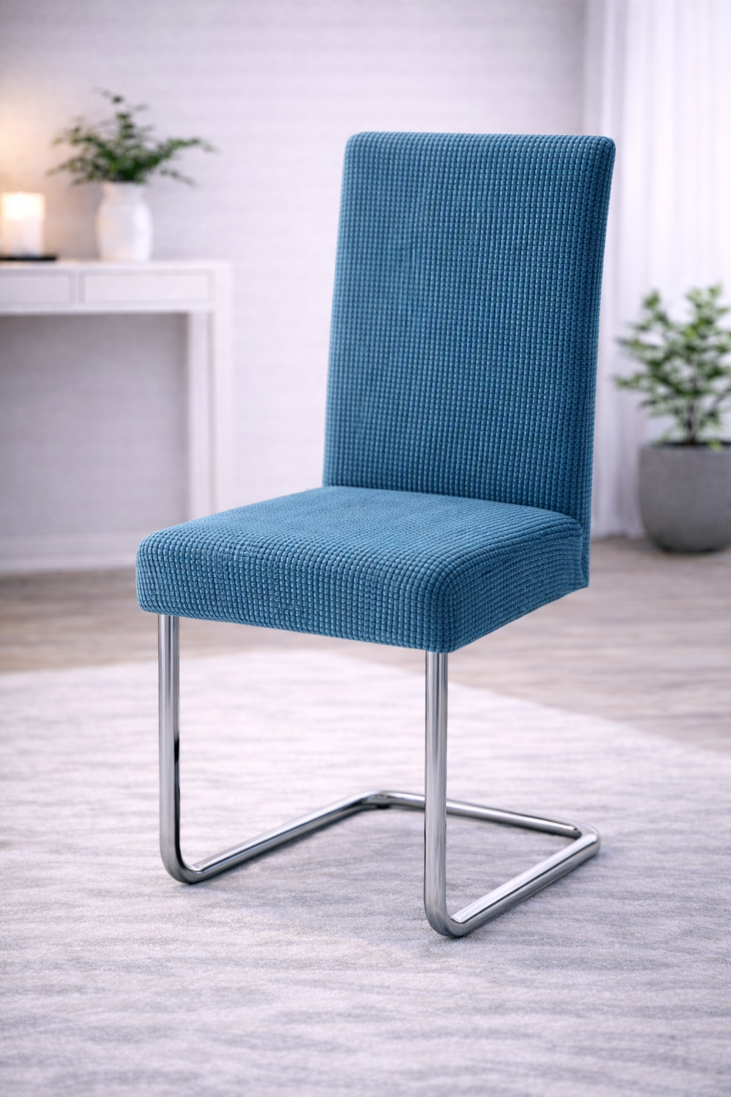 Elastische Stuhlbezüge für alle gängigen Stuhlformen MATT Karomuster 1