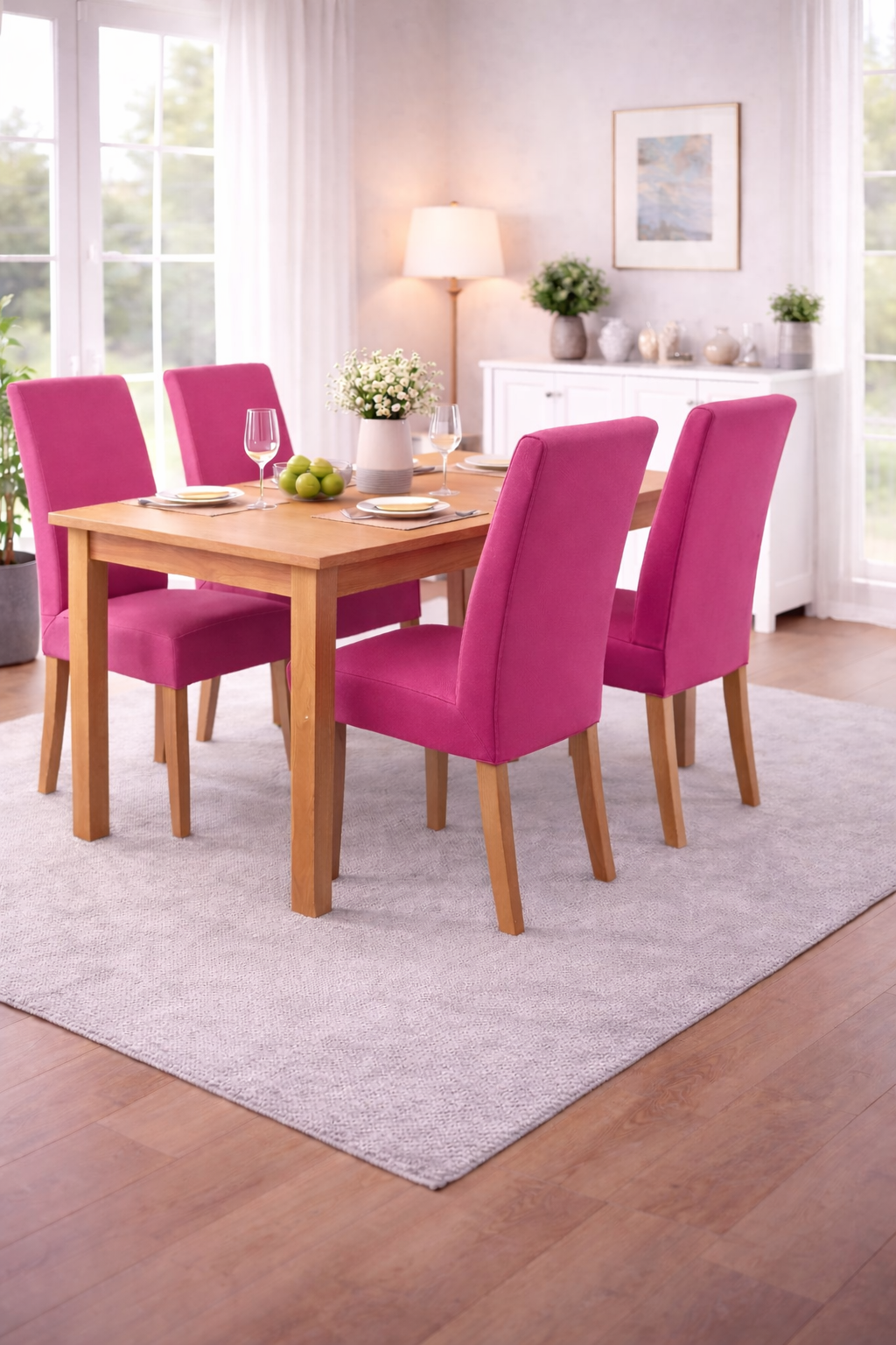 Elastische Stuhlbezüge für alle gängigen Stuhlformen MATT glatte Oberfläche