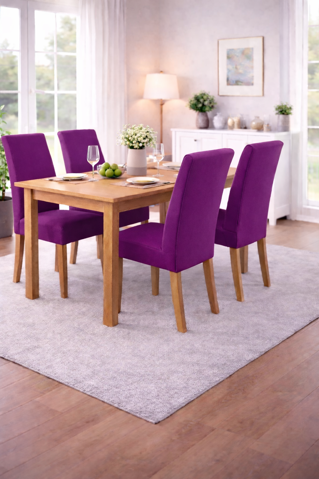 Elastische Stuhlbezüge für alle gängigen Stuhlformen MATT glatte Oberfläche