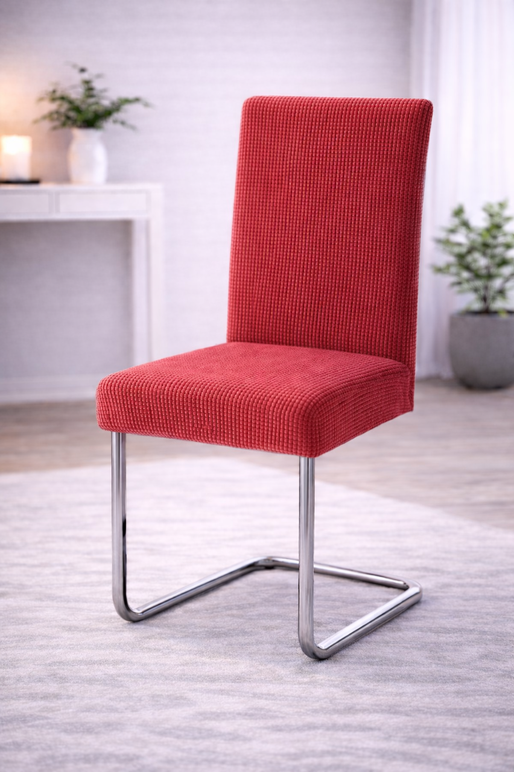 Elastische Stuhlbezüge für alle gängigen Stuhlformen MATT Karomuster 1