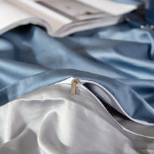 Load image into Gallery viewer, 4 Set light blue / gray gloss (100% Egyptian cotton)
