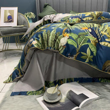 Load image into Gallery viewer, 4 Set Safari blue and green (100% Egyptian cotton)
