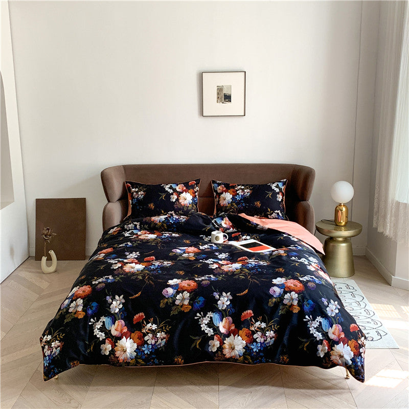 4 Set the colorful flowers (100% Egyptian cotton)