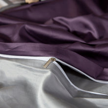 Load image into Gallery viewer, 4 Set violet / gray gloss (100% Egyptian cotton)
