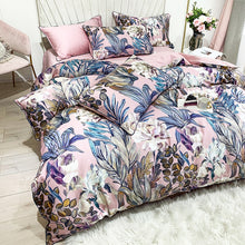 Charger l&#39;image dans la galerie, 4 Set Pink avec des fleurs (coton 100% égyptien)
