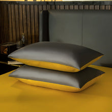 Load image into Gallery viewer, 4 Set gray / yellow shine (100% Egyptian cotton)
