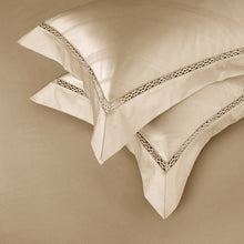Carica l&#39;immagine nel visualizzatore della galleria, 4 set beige gloss (100% di cotone egiziano)
