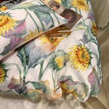 Load image into Gallery viewer, 4 Set sunflowers (100% Egyptian cotton)
