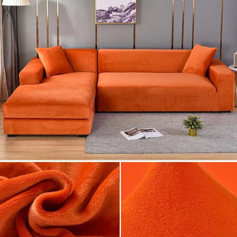 Elastic sofa covers smooth surface, water -repellent