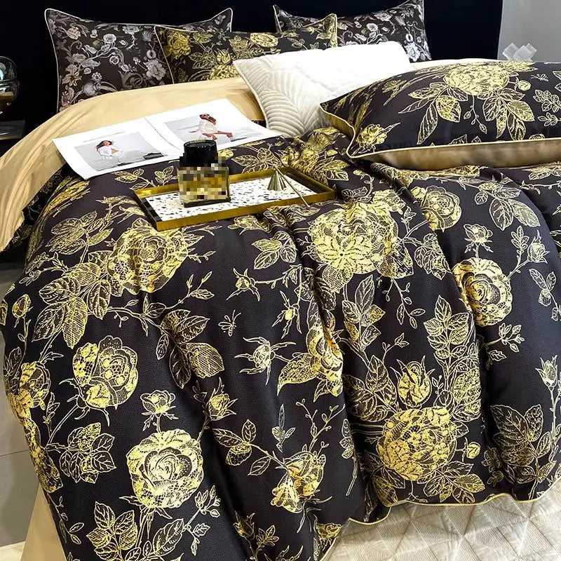 Yellow Roses bed linen (100% Egyptian cotton) 