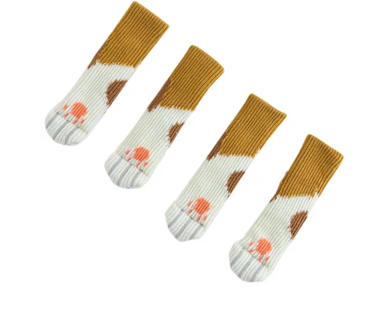 Chair and table leg socks scratch protection cat paws set of 4