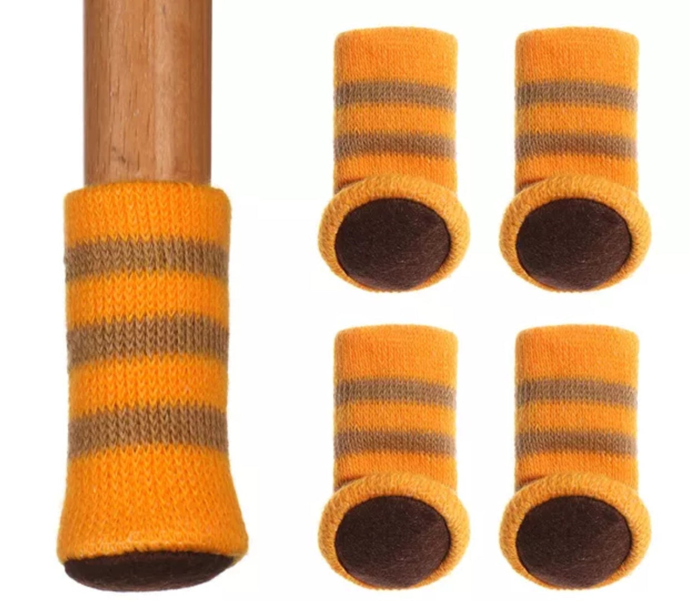 Chair and table leg socks scratch protection two colored set of 4 