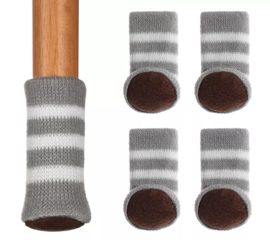 Stuhl und Tischbein Socken Kratzschutz Zwei Farbige 4er Set