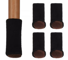 Load image into Gallery viewer, Stuhl und Tischbein Socken Kratzschutz Unifarbe 4er Set
