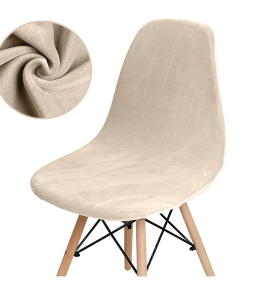 Elastic Seat Covers Shells Chairs Velvet