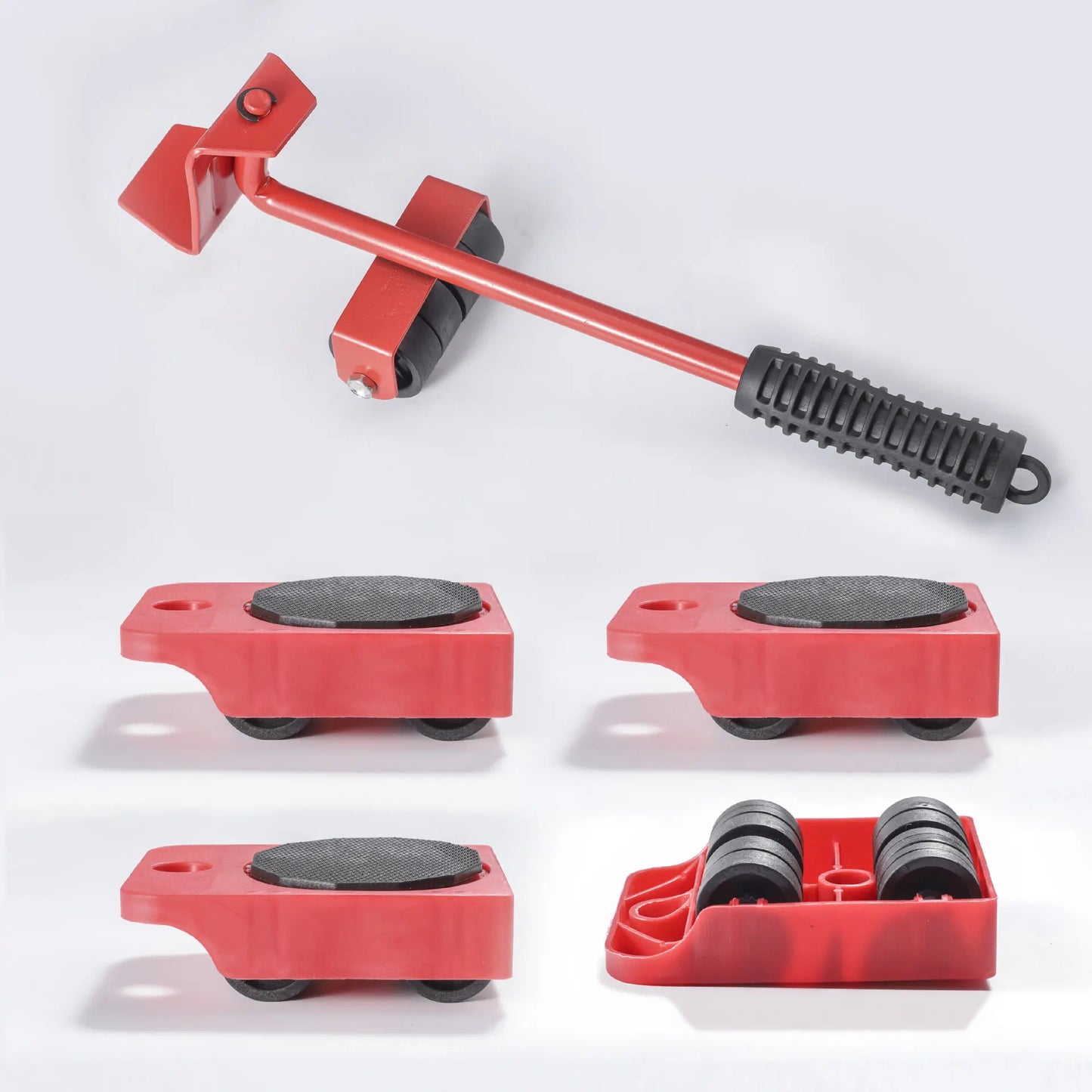NEW EasyPusher - Practical furniture lifter and roller as an aid 5-piece set