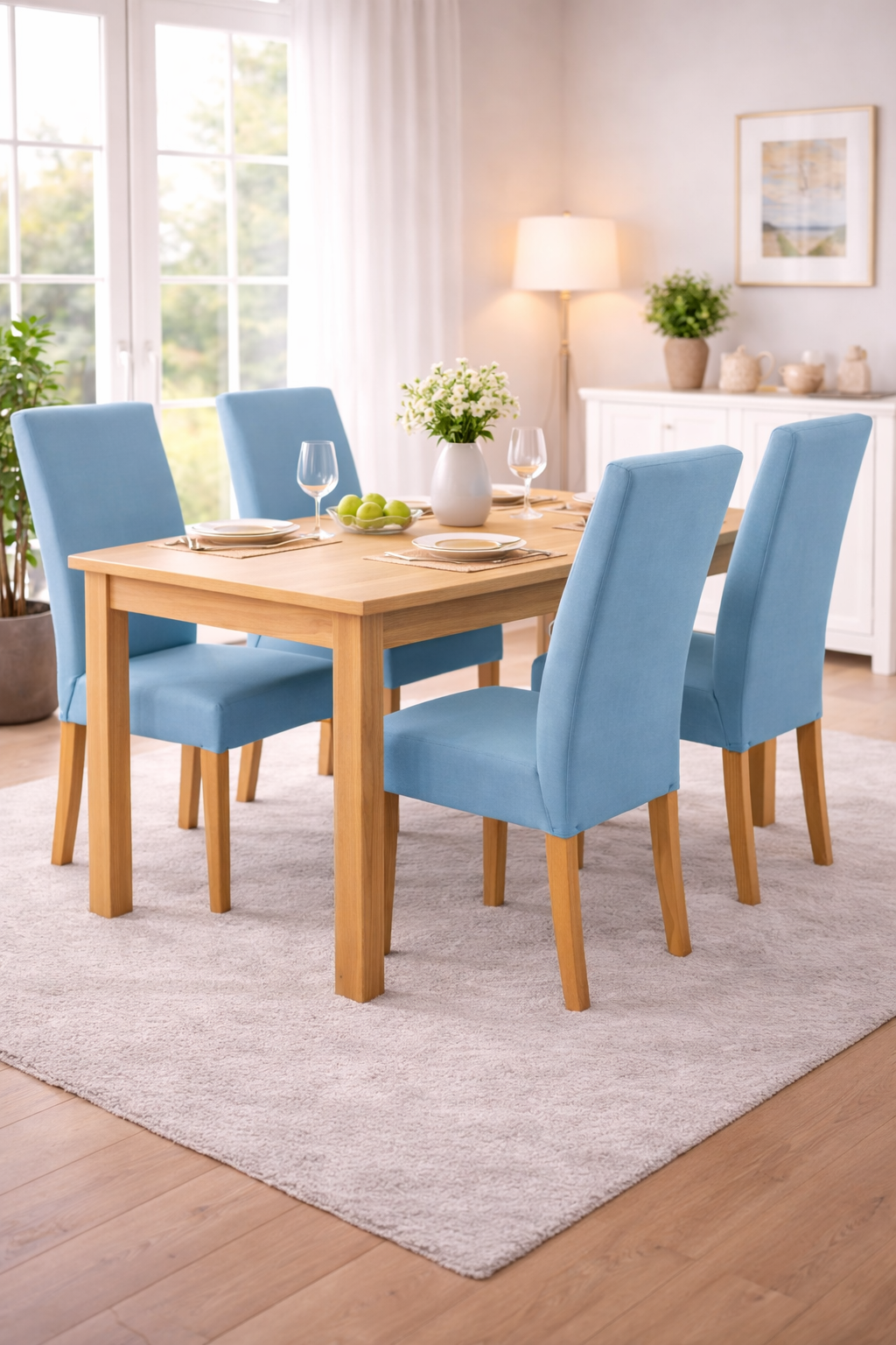 Elastische Stuhlbezüge für alle gängigen Stuhlformen MATT glatte Oberfläche