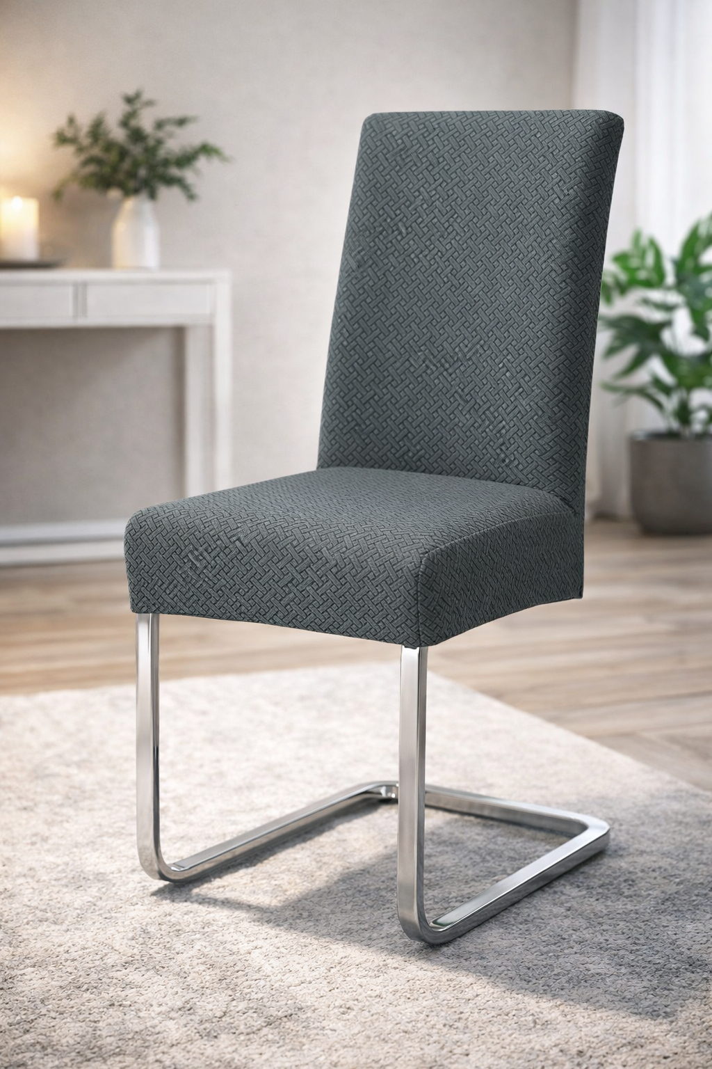 Elastische Stuhlbezüge für alle gängigen Stuhlformen MATT Karomuster 2