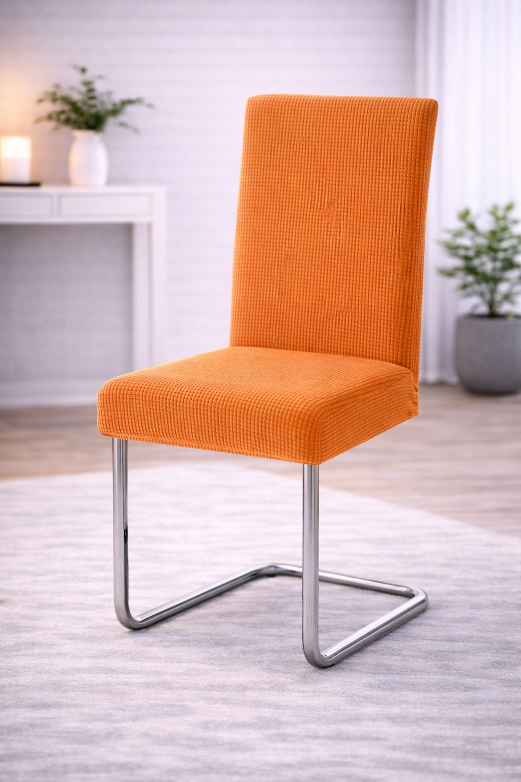 Elastische Stuhlbezüge für alle gängigen Stuhlformen MATT Karomuster 1