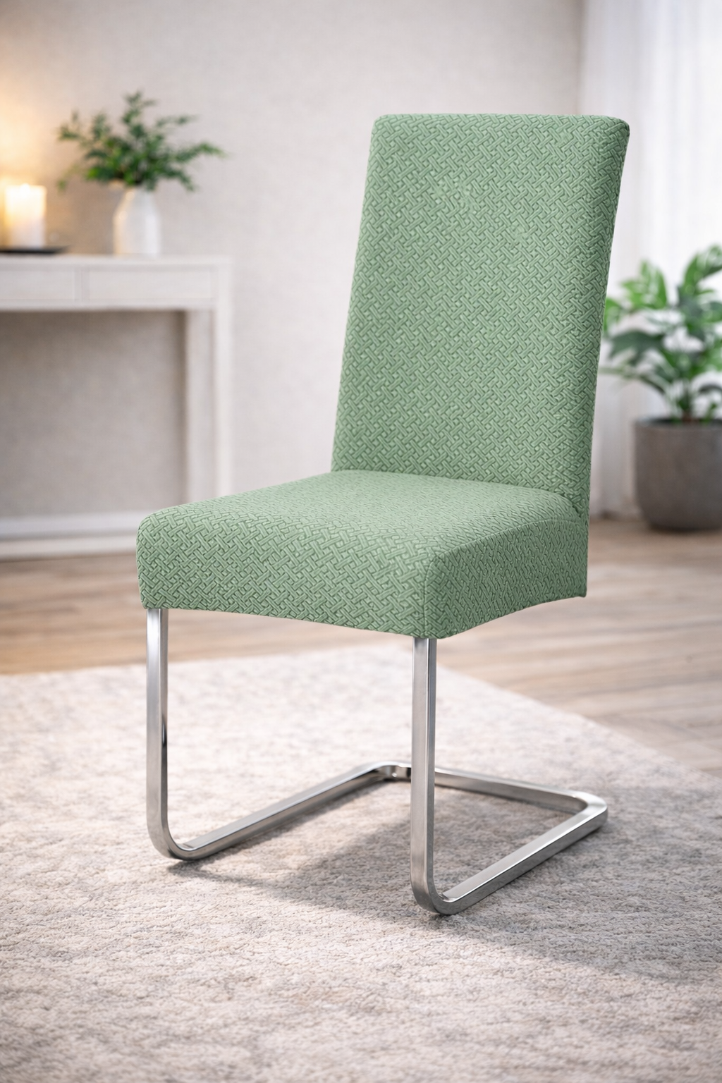 Elastische Stuhlbezüge für alle gängigen Stuhlformen MATT Karomuster 2