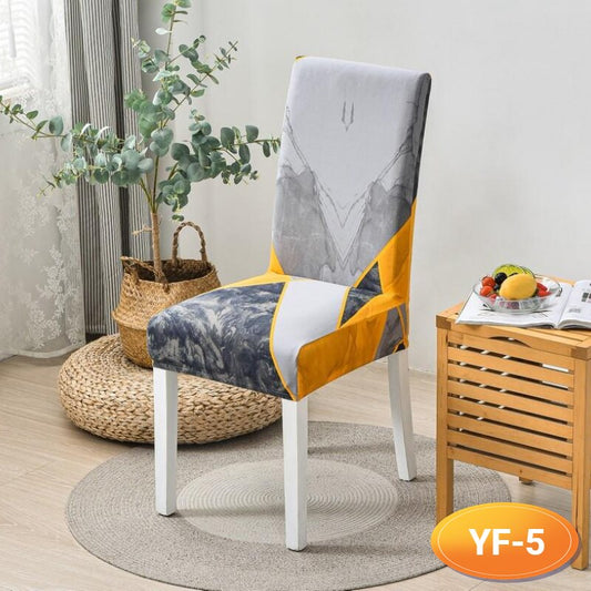 NEU - Elastische Stuhlbezüge Moderne Muster, Blätter, Marmor Muster - NEU