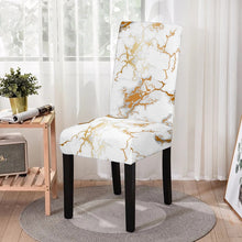 Load image into Gallery viewer, New - elastic chair covers in marble pattern - new

