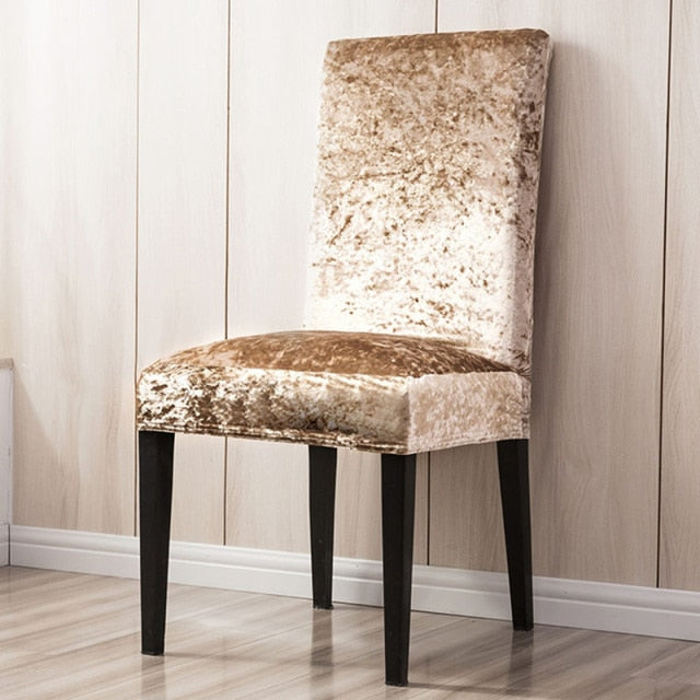 Elastic stool covers shine and velvet