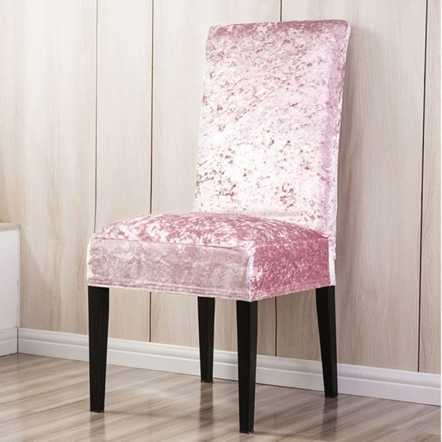 Elastic stool covers shine and velvet